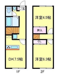 レオパレスリンドウ１４６３０の物件間取画像